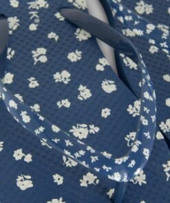 Alternative view of Claquettes Bleu fleurs