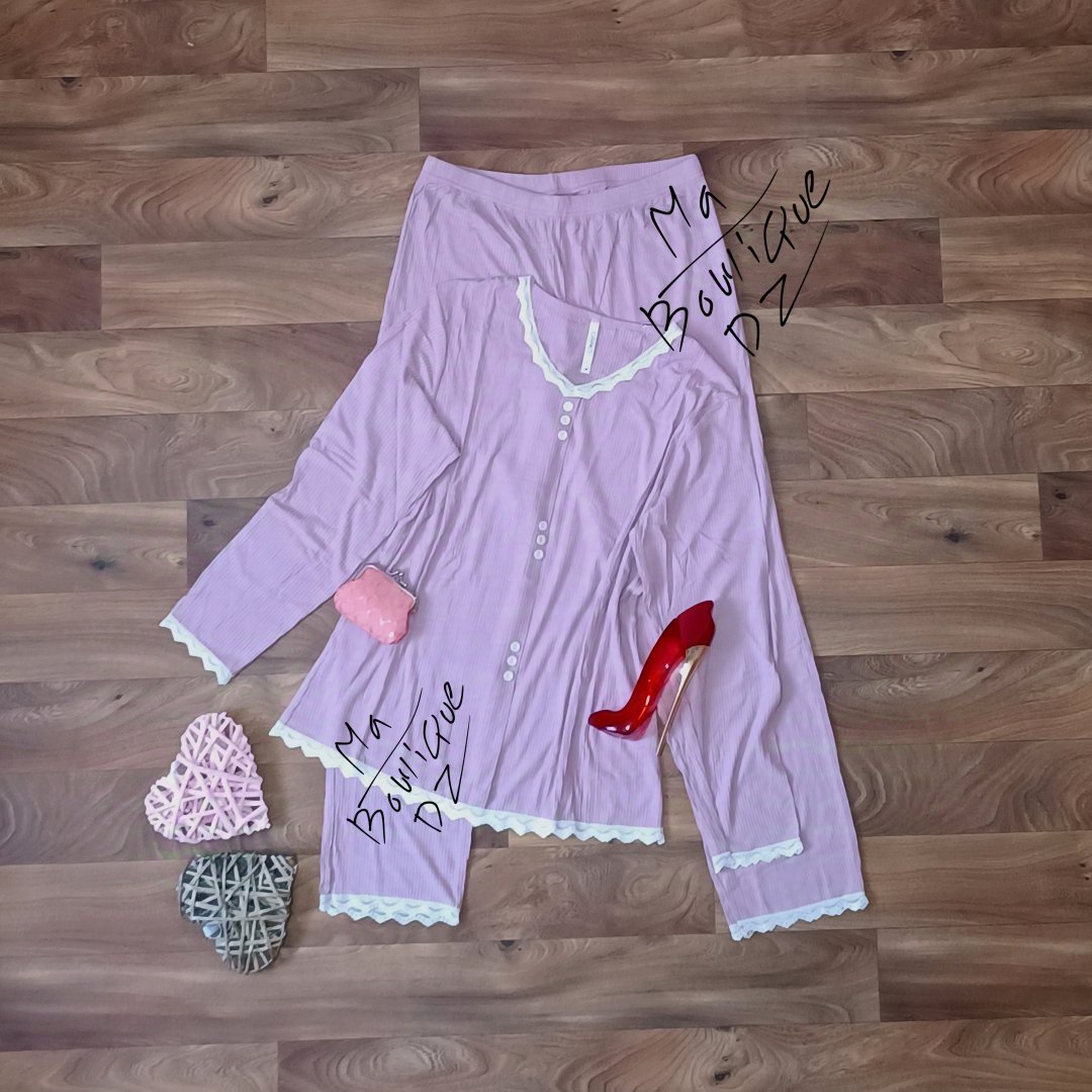 Caress Boutonné Mauve