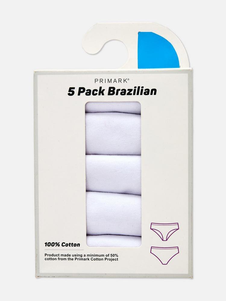 Lot de 5 slips brésiliens Blanc - الصورة 3