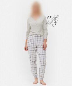 Alternative view of Primark long à carreaux gris