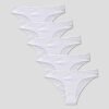 Lot de 5 slips brésiliens Blanc
