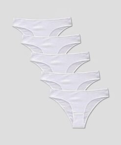 Lot de 5 slips brésiliens Blanc