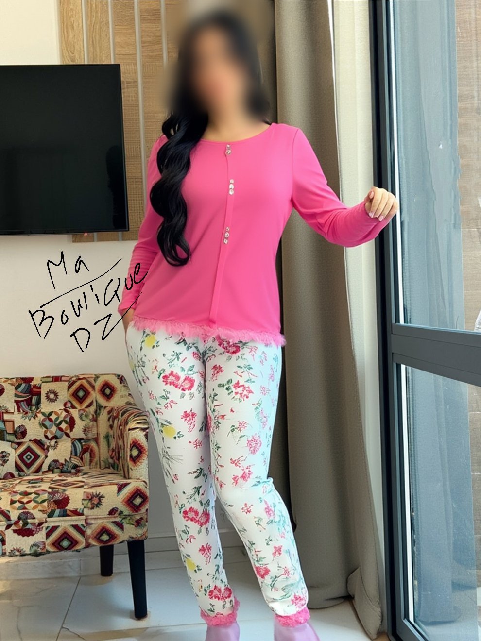 Pyjama Caress à fleurs