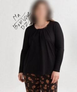 Pyjama Nido Noir à fleurs