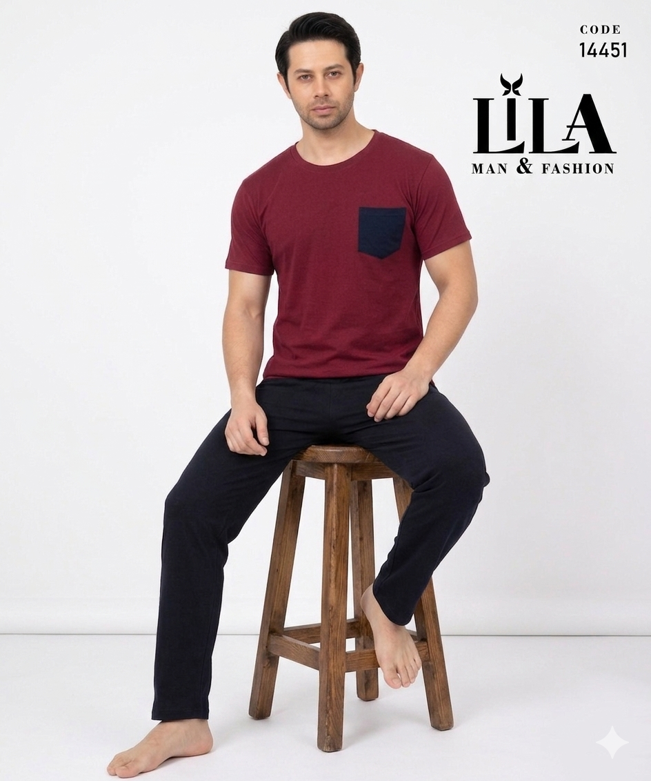 Pyjama Lila 451 - الصورة 3