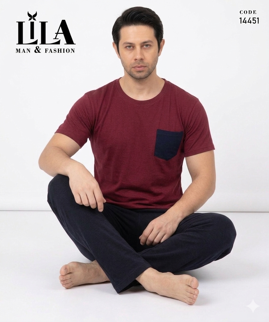 Pyjama Lila 451 - الصورة 2
