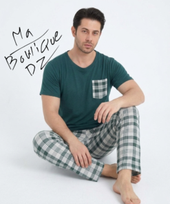 Alternative view of Pyjama New Dora Vert à carreaux