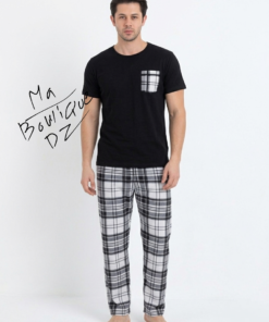 Pyjama New Dora Noir à carreaux