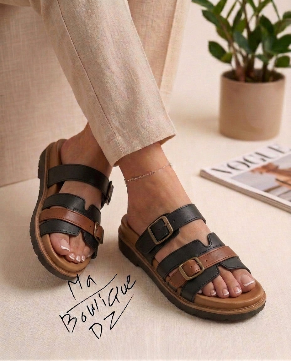 Sandales Confort à Boucles - الصورة 4