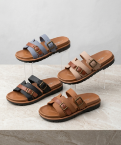 Sandales Confort à Boucles