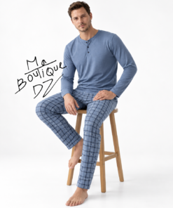 Pyjama Homme ML bleu