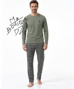 Alternative view of Pyjama Homme ML Kaki