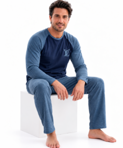 Pyjama Homme ML Bleu Clair LV