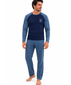 Alternative view of Pyjama Homme ML Bleu Clair LV