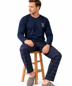 Alternative view of Pyjama Homme ML Bleu nuit