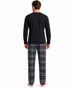 Alternative view of Pyjama Homme ML Noir